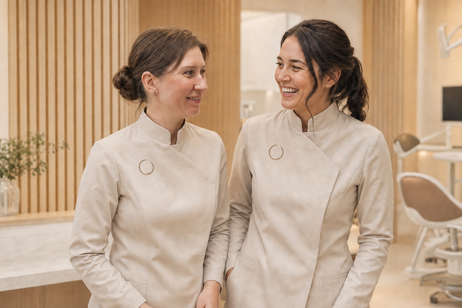 A care moment inside the Restoro studio